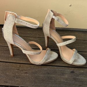 “Courtnee” silver heels